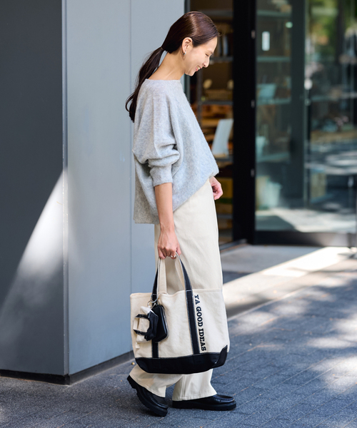 FRAMeWORK（フレームワーク）の「カルゼラップパンツ（スラックス・レディース・ベージュ/アイボリー・38/36）」の20枚目の写真