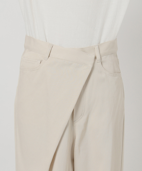 FRAMeWORK（フレームワーク）の「カルゼラップパンツ（スラックス・レディース・ベージュ/アイボリー・38/36）」の6枚目の写真