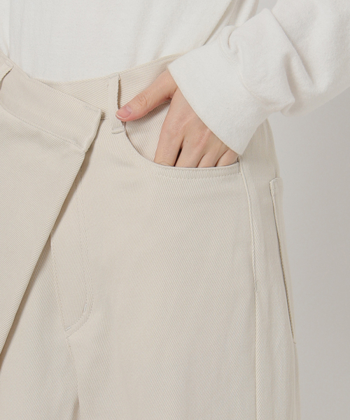 FRAMeWORK（フレームワーク）の「カルゼラップパンツ（スラックス・レディース・ベージュ/アイボリー・38/36）」の7枚目の写真