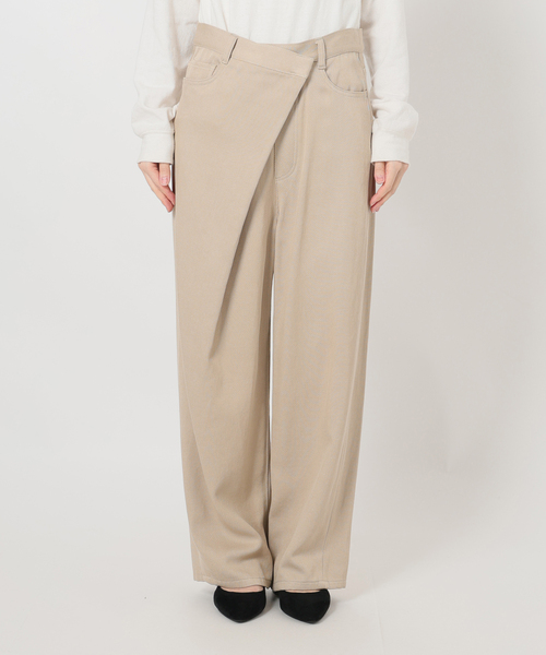 FRAMeWORK（フレームワーク）の「カルゼラップパンツ（スラックス・レディース・ベージュ/アイボリー・38/36）」の14枚目の写真