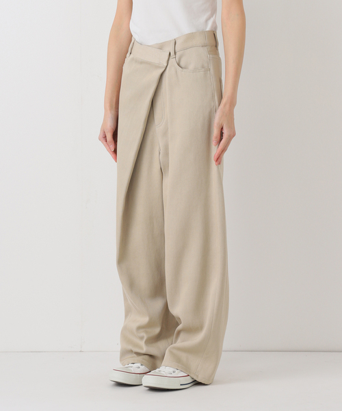 FRAMeWORK（フレームワーク）の「カルゼラップパンツ（スラックス・レディース・ベージュ/アイボリー・38/36）」の16枚目の写真