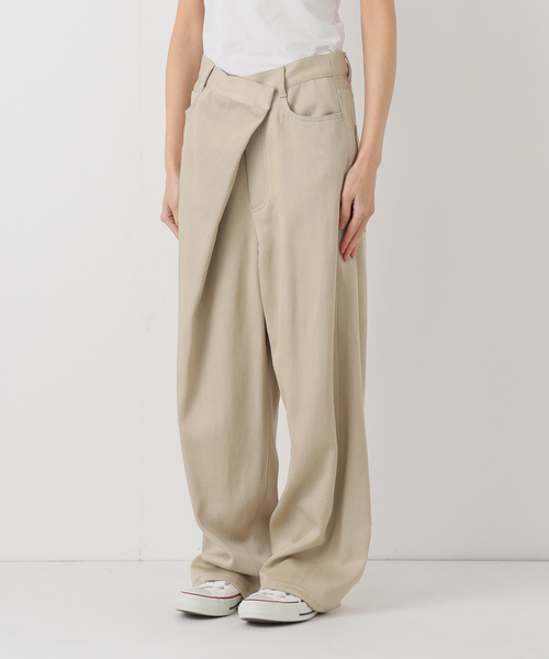 FRAMeWORK（フレームワーク）の「カルゼラップパンツ（スラックス・レディース・ベージュ/アイボリー・38/36）」の17枚目の写真
