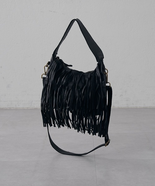Lui's(ルイス)の「neron / フリンジバッグ(トートバッグ・レディース・ブラック・FREE)」の7枚目の写真