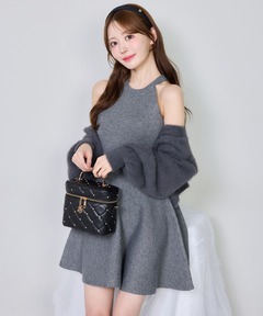 ワンピース ANDWANG Ribbon Balloon Cutout Dress Ribbon Balloon Cutout Dress（ワンピース）｜andwang（アンドワン）の