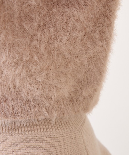 one after another NICE CLAUP(ワンアフターアナザーナイスクラップ)の「【S/Mサイズ展開】2wayフェザーカーデSET後ろリボンニットミニワンピ(ワンピース・レディース・アイボリー/チャコールグレー/ピンク・SMALL/MEDIUM)」の21枚目の写真