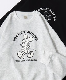 2026SS Disney/ディズニー オーバーサイズ フロントアップリケ/バックサガラ刺繍 スウェットトレーナー レディース メンズ