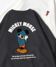 2026SS Disney/ディズニー オーバーサイズ フロントアップリケ/バックサガラ刺繍 スウェットトレーナー レディース メンズ
