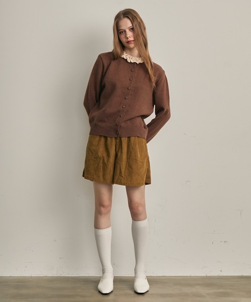Clum(クルム)の「コーデュロイタックキュロットショーツ(その他パンツ・レディース・ブラック/テラコッタ/サンドベージュ・FREE)」の10枚目の写真