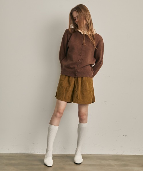 Clum(クルム)の「コーデュロイタックキュロットショーツ(その他パンツ・レディース・ブラック/テラコッタ/サンドベージュ・FREE)」の11枚目の写真