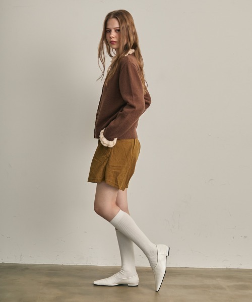 Clum(クルム)の「コーデュロイタックキュロットショーツ(その他パンツ・レディース・ブラック/テラコッタ/サンドベージュ・FREE)」の14枚目の写真