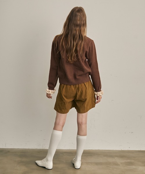 Clum(クルム)の「コーデュロイタックキュロットショーツ(その他パンツ・レディース・ブラック/テラコッタ/サンドベージュ・FREE)」の16枚目の写真