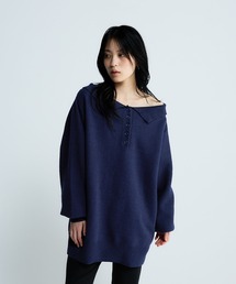 JEANASIS | ミニブークレポロチュニック/650171(ニット/セーター)