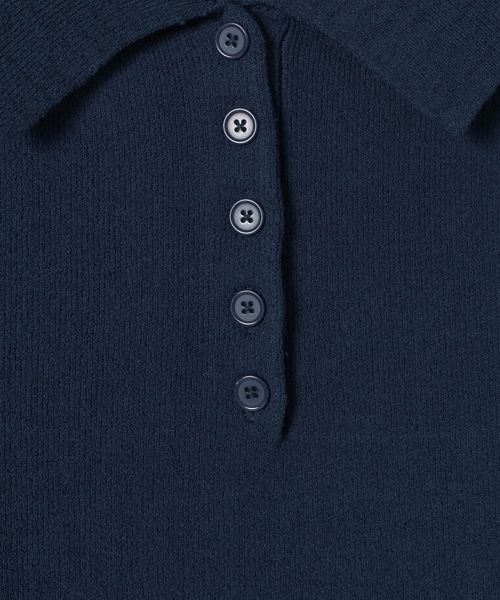 JEANASIS(ジーナシス)の「ミニブークレポロチュニック/650171(ニット/セーター・レディース・グレー/ネイビー/オフホワイト・FREE)」の13枚目の写真