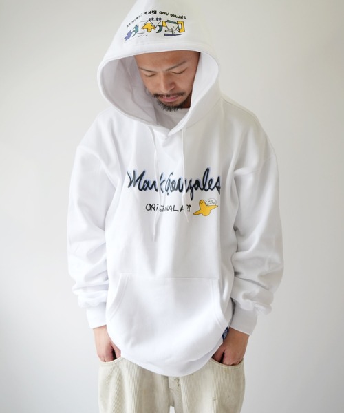 Port(ポート)の「【 Mark Gonzales / マークゴンザレス 】 BIG LOGO ゴンバト スウェット パーカー(パーカー・メンズ・ブラック/杢グレー/ホワイト・M/L/XL)」の12枚目の写真