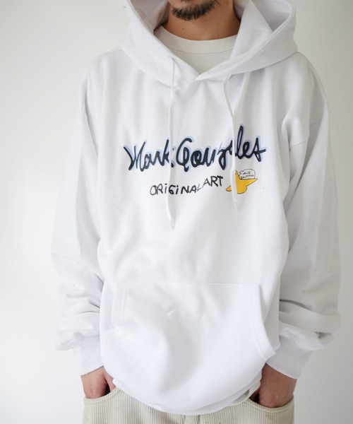 Port(ポート)の「【 Mark Gonzales / マークゴンザレス 】 BIG LOGO ゴンバト スウェット パーカー(パーカー・メンズ・ブラック/杢グレー/ホワイト・M/L/XL)」の10枚目の写真