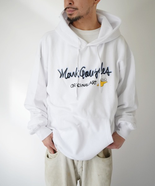 Port(ポート)の「【 Mark Gonzales / マークゴンザレス 】 BIG LOGO ゴンバト スウェット パーカー(パーカー・メンズ・ブラック/杢グレー/ホワイト・M/L/XL)」の11枚目の写真