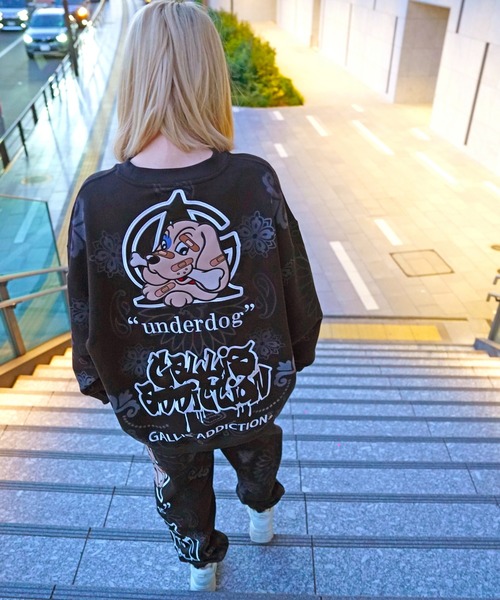 GALFY(ガルフィー)の「【別注】GA×GALFY-安定の別注クルースウェット(スウェット・メンズ・ブラック/その他1・XL/L)」の4枚目の写真