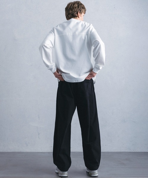 +phenix(プラスフェニックス)の「【WEB・直営店限定】+phenix(プラスフェニックス)ROUND HEM L/S TEE ラウンド ヘム ロングスリーブ ティー(Tシャツ/カットソー・メンズ・ブラック/ホワイト・M/L)」の8枚目の写真