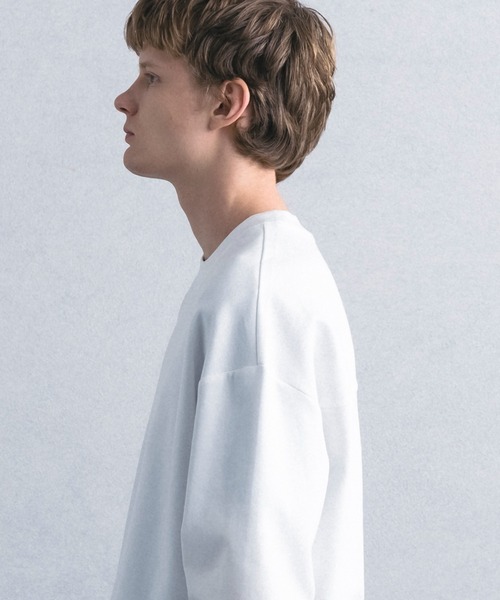 +phenix(プラスフェニックス)の「【WEB・直営店限定】+phenix(プラスフェニックス)ROUND HEM L/S TEE ラウンド ヘム ロングスリーブ ティー(Tシャツ/カットソー・メンズ・ブラック/ホワイト・M/L)」の12枚目の写真