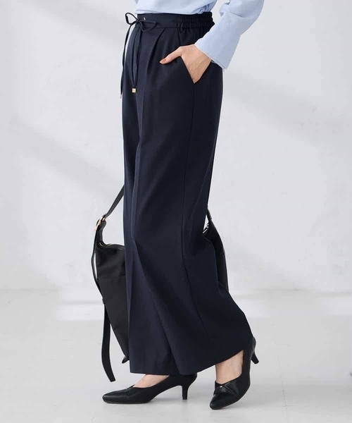 a.v.v（アーヴェヴェ）の「【WEB限定】裏起毛ウエストハトメドロストワイドパンツ（その他パンツ・レディース・チャコールグレー/ホワイト/ライトグレー/ネイビー・36/38/42/40）」の5枚目の写真
