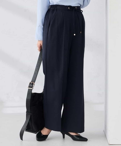 a.v.v（アーヴェヴェ）の「【WEB限定】裏起毛ウエストハトメドロストワイドパンツ（その他パンツ・レディース・チャコールグレー/ホワイト/ライトグレー/ネイビー・36/38/42/40）」の6枚目の写真