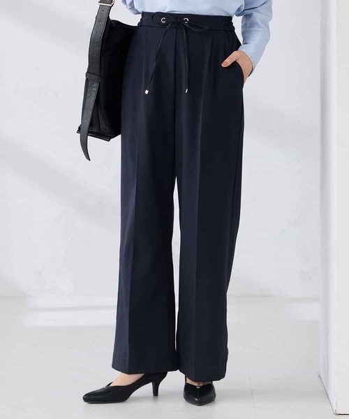 a.v.v（アーヴェヴェ）の「【WEB限定】裏起毛ウエストハトメドロストワイドパンツ（その他パンツ・レディース・チャコールグレー/ホワイト/ライトグレー/ネイビー・36/38/42/40）」の7枚目の写真