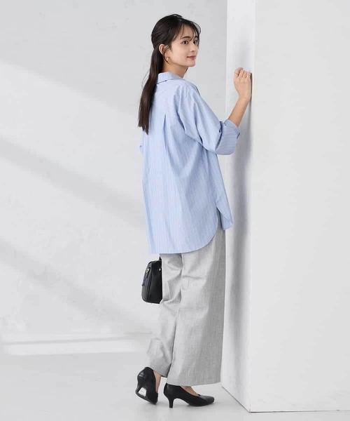 a.v.v（アーヴェヴェ）の「【WEB限定】裏起毛ウエストハトメドロストワイドパンツ（その他パンツ・レディース・チャコールグレー/ホワイト/ライトグレー/ネイビー・36/38/42/40）」の19枚目の写真
