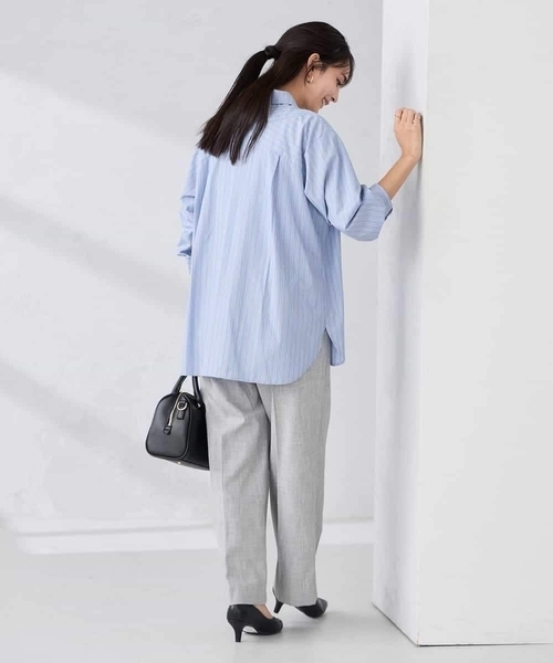 a.v.v（アーヴェヴェ）の「【WEB限定】裏起毛ウエストハトメドロストワイドパンツ（その他パンツ・レディース・チャコールグレー/ホワイト/ライトグレー/ネイビー・36/38/42/40）」の20枚目の写真
