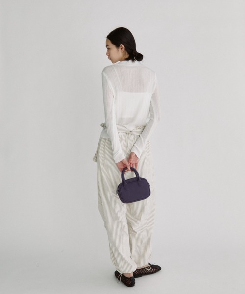 duei（デュイ）の「スキッパーリブシアーニットカーディガン（カーディガン/ボレロ・レディース・ホワイト/イエロー/ネイビー・FREE）」の17枚目の写真