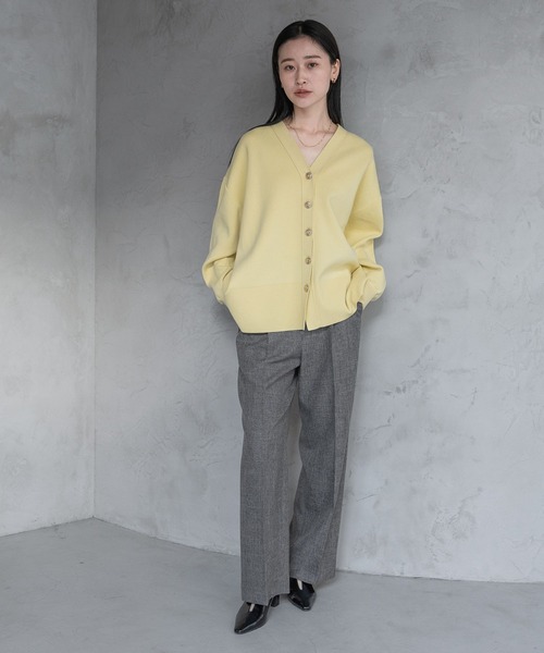 A part by（アパートバイ）の「LNTストレートパンツ（スラックス・レディース・ブラック系その他2/ネイビー/ベージュ・MEDIUM/SMALL）」の4枚目の写真