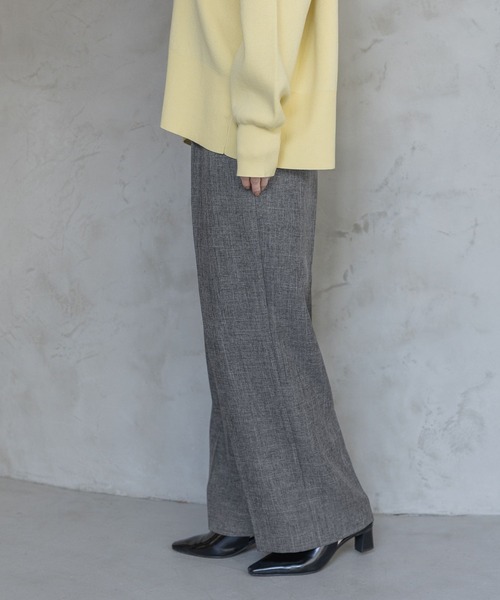 A part by（アパートバイ）の「LNTストレートパンツ（スラックス・レディース・ブラック系その他2/ネイビー/ベージュ・MEDIUM/SMALL）」の7枚目の写真