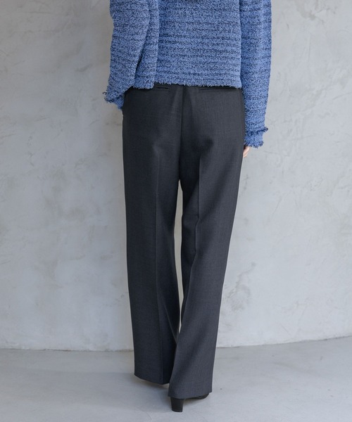 A part by（アパートバイ）の「LNTストレートパンツ（スラックス・レディース・ブラック系その他2/ネイビー/ベージュ・MEDIUM/SMALL）」の19枚目の写真