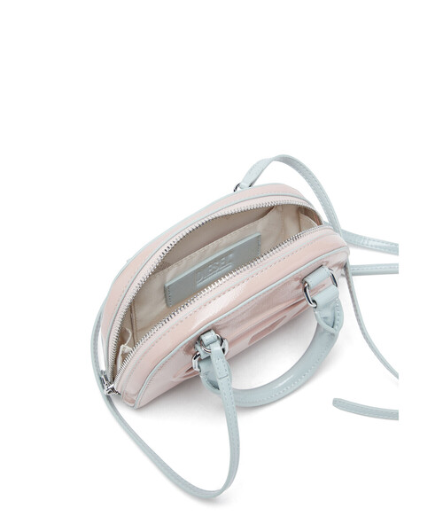 DIESEL(ディーゼル)の「ウィメンズ クロスボディバッグ XS 1DR DOME CROSSBODY XS(ショルダーバッグ・レディース・ブラウン系その他/イエロー/ライトピンク・UNI)」の12枚目の写真