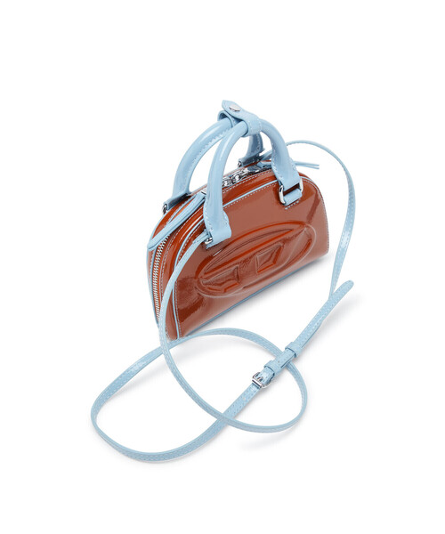 DIESEL(ディーゼル)の「ウィメンズ クロスボディバッグ XS 1DR DOME CROSSBODY XS(ショルダーバッグ・レディース・ブラウン系その他/イエロー/ライトピンク・UNI)」の10枚目の写真