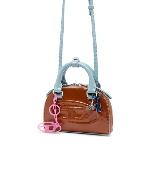 DIESEL(ディーゼル)の「ウィメンズ クロスボディバッグ XS 1DR DOME CROSSBODY XS(ショルダーバッグ・レディース・ブラウン系その他/イエロー/ライトピンク・UNI)」の5枚目の写真