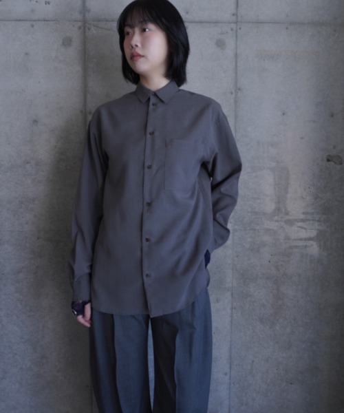 G.V.G.V.（ジーヴィージーヴィー）の「SHEER SHIRT（シャツ/ブラウス・レディース・グレー・ONE SIZE）」の8枚目の写真
