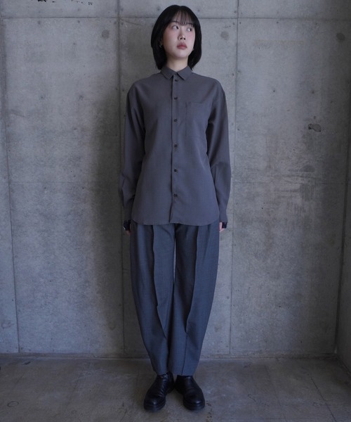G.V.G.V.（ジーヴィージーヴィー）の「SHEER SHIRT（シャツ/ブラウス・レディース・グレー・ONE SIZE）」の21枚目の写真