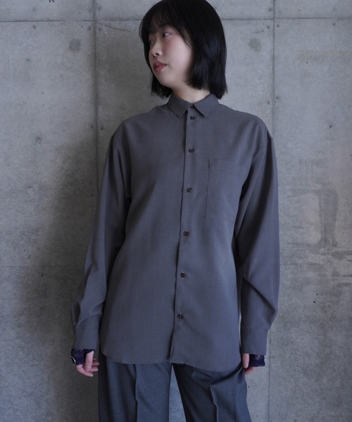 G.V.G.V.（ジーヴィージーヴィー）の「SHEER SHIRT（シャツ/ブラウス・レディース・グレー・ONE SIZE）」の7枚目の写真