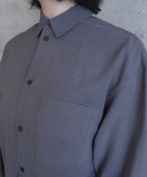 G.V.G.V.（ジーヴィージーヴィー）の「SHEER SHIRT（シャツ/ブラウス・レディース・グレー・ONE SIZE）」の2枚目の写真