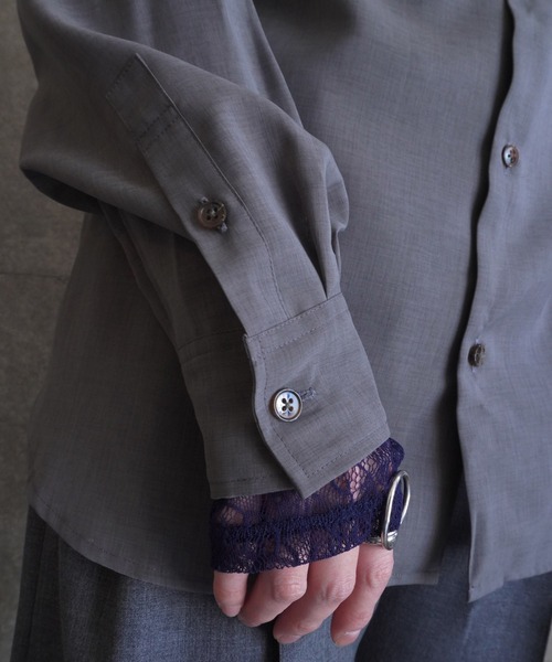 G.V.G.V.（ジーヴィージーヴィー）の「SHEER SHIRT（シャツ/ブラウス・レディース・グレー・ONE SIZE）」の19枚目の写真