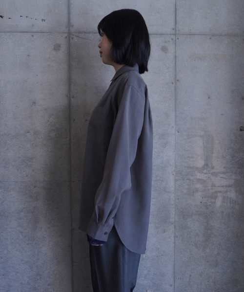 G.V.G.V.（ジーヴィージーヴィー）の「SHEER SHIRT（シャツ/ブラウス・レディース・グレー・ONE SIZE）」の6枚目の写真