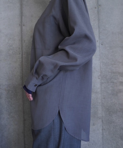G.V.G.V.（ジーヴィージーヴィー）の「SHEER SHIRT（シャツ/ブラウス・レディース・グレー・ONE SIZE）」の18枚目の写真