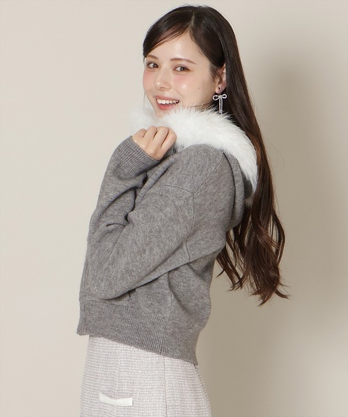 WILLSELECTION(ウィルセレクション)の「フードファーニットパーカー(パーカー・レディース・オフホワイト/ブラック/モカ/グレー・FREE)」の11枚目の写真