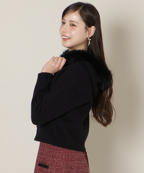 WILLSELECTION(ウィルセレクション)の「フードファーニットパーカー(パーカー・レディース・オフホワイト/ブラック/モカ/グレー・FREE)」の18枚目の写真