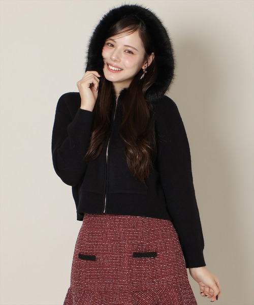 WILLSELECTION(ウィルセレクション)の「フードファーニットパーカー(パーカー・レディース・オフホワイト/ブラック/モカ/グレー・FREE)」の20枚目の写真