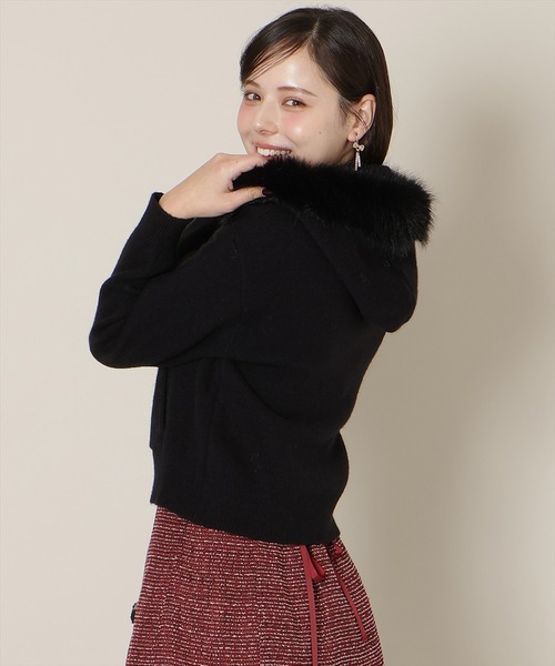 WILLSELECTION(ウィルセレクション)の「フードファーニットパーカー(パーカー・レディース・オフホワイト/ブラック/モカ/グレー・FREE)」の21枚目の写真