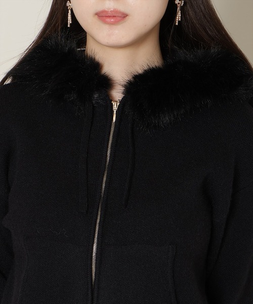 WILLSELECTION(ウィルセレクション)の「フードファーニットパーカー(パーカー・レディース・オフホワイト/ブラック/モカ/グレー・FREE)」の22枚目の写真