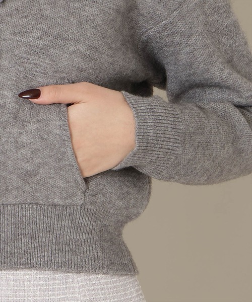 WILLSELECTION(ウィルセレクション)の「フードファーニットパーカー(パーカー・レディース・オフホワイト/ブラック/モカ/グレー・FREE)」の14枚目の写真