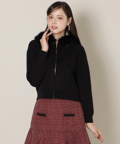 WILLSELECTION(ウィルセレクション)の「フードファーニットパーカー(パーカー・レディース・オフホワイト/ブラック/モカ/グレー・FREE)」の17枚目の写真