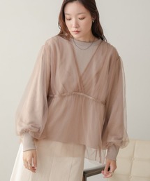 チュールレイヤードスウェット